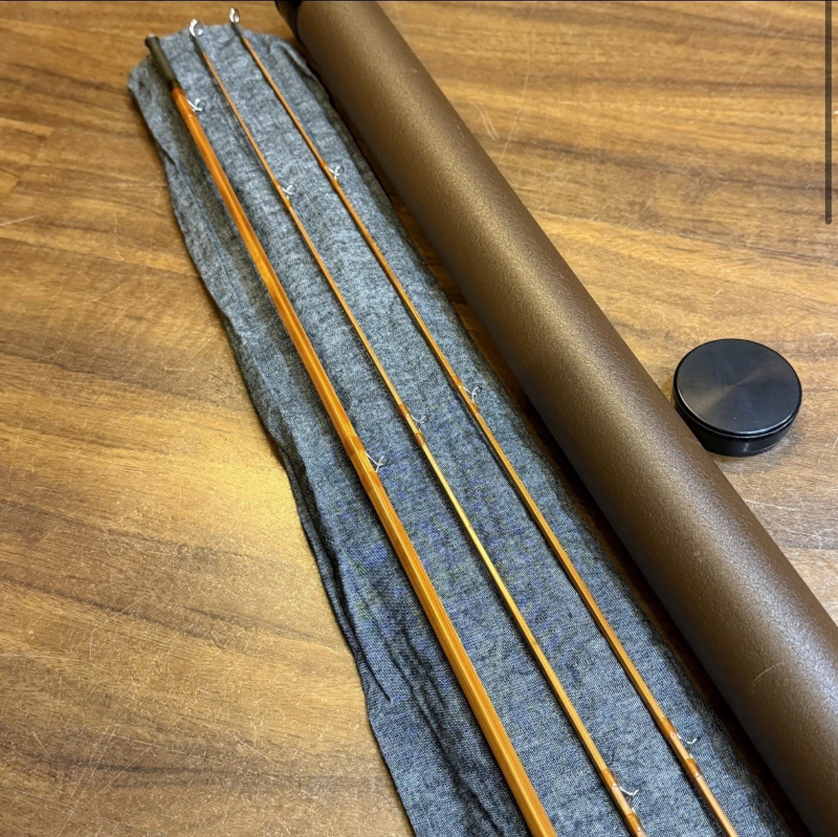 Mario Wojnicki 222V3 7’3″ #3 5conor Fly Rod Bamboo Rod Free shipping