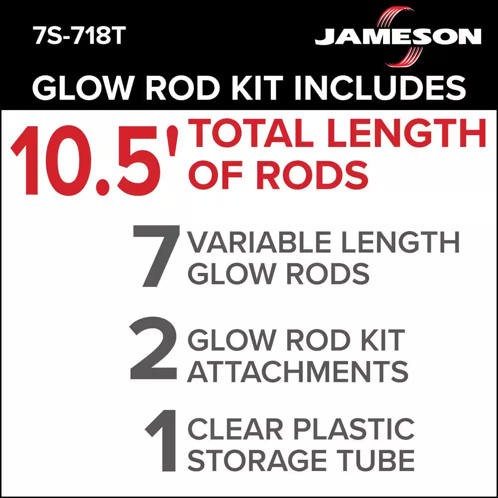 3/16 In. X 10-1/2 Ft. Fiberglass Glow Fish Rod Kit