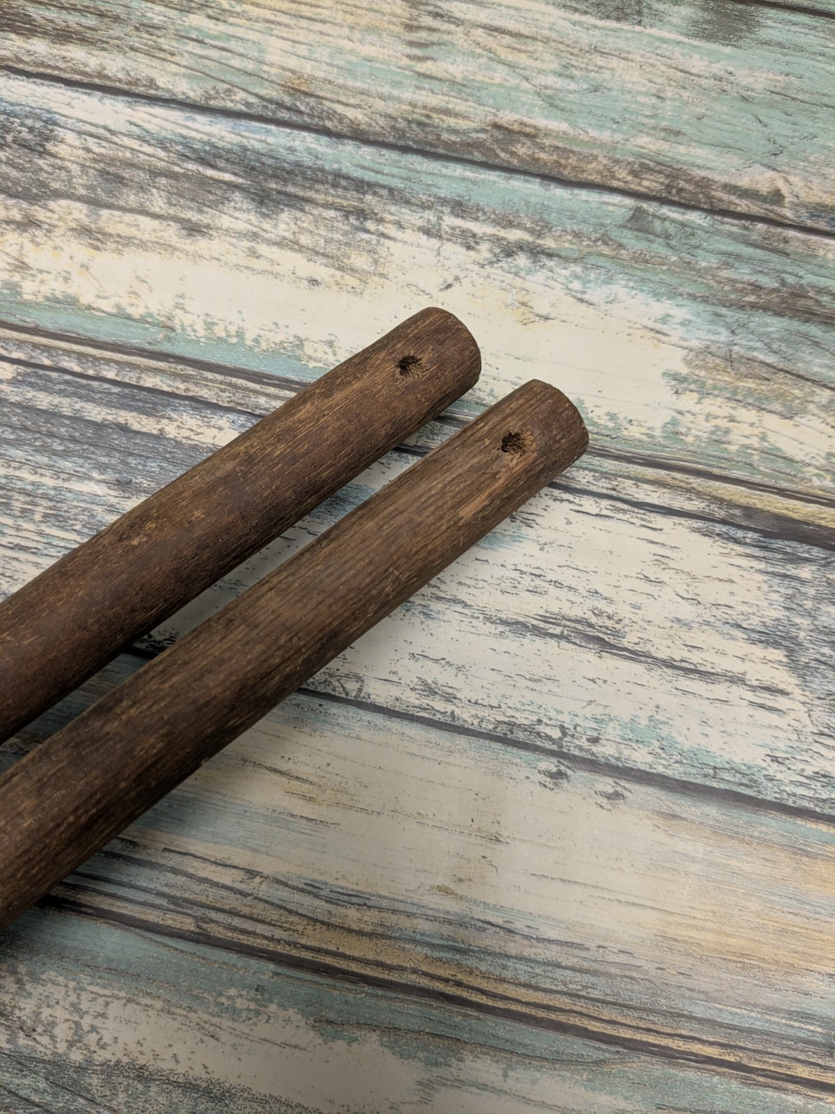 Handmade Ice Fishing Poles Lot of 4 Homemade Vintage Wooden