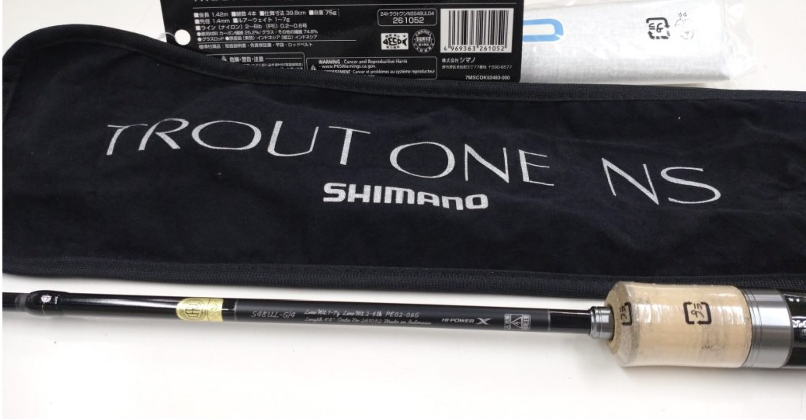 Shimano Trout Rod 24 Trout One NS Various S76ML (Spinning)