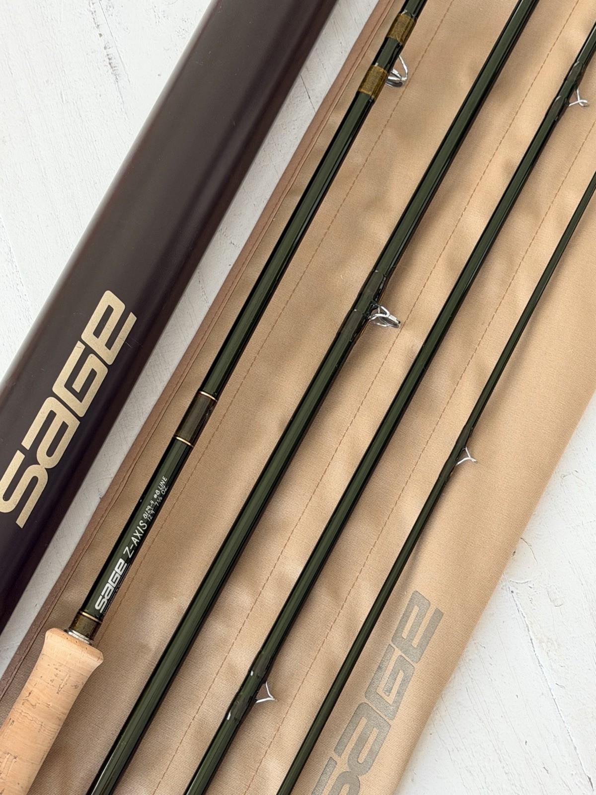 **BEAUTIFUL** 🔥 SAGE Z-AXIS Switch/Spey 8wt. 12’9”~4pc FlyRod!! ~LEGENDARY~ 🔥