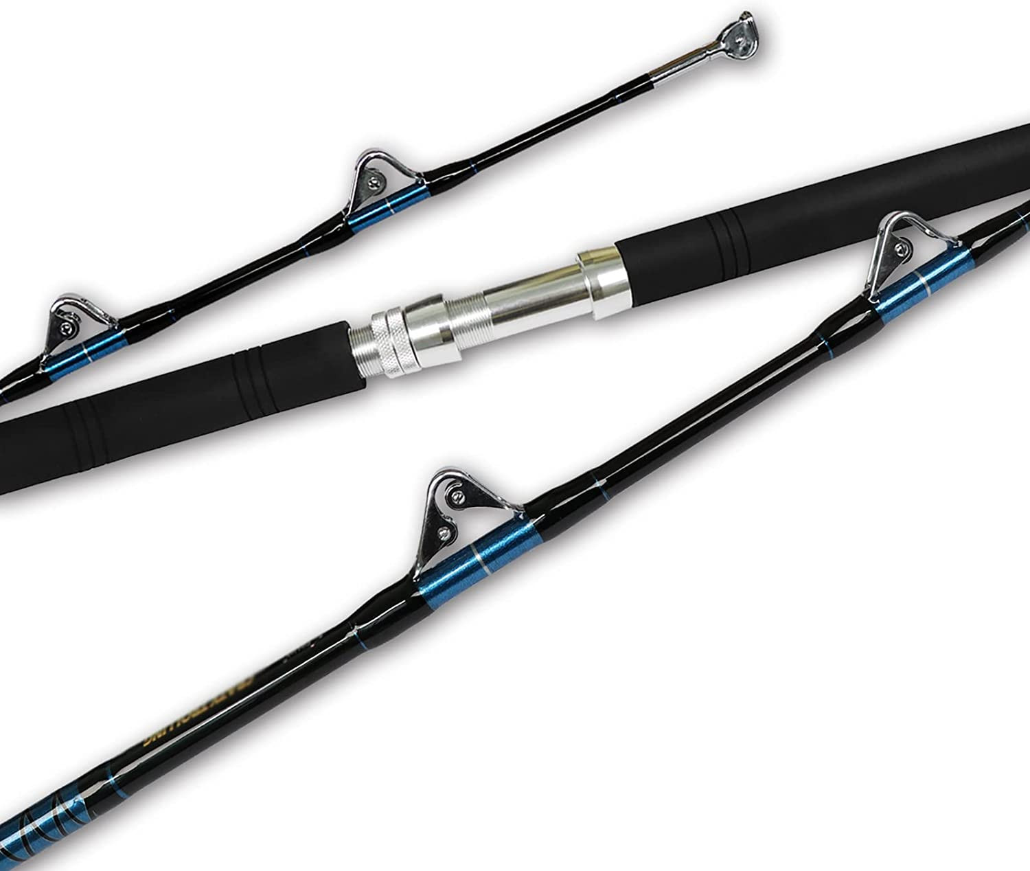 Saltwater Offshore Heavy Trolling Rod Big Game Boat Fishing Pole Straight/Bent