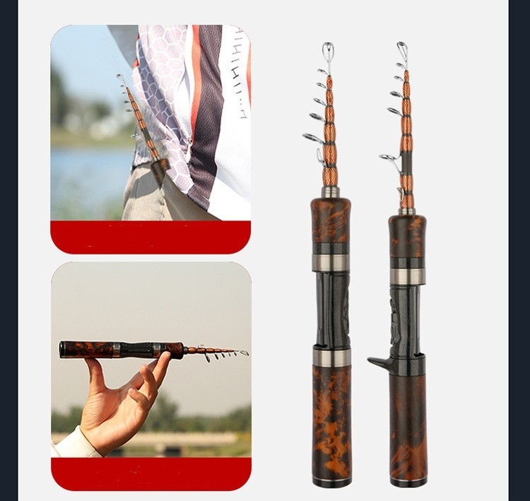 Portable Telescopic Fishing Rods Carbon Fiber Trout Travel Rod Lightweight Pole
