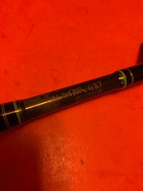 CUSTOM BUILT CALSTAR GRAFIGHTER GX7 7 FOOT 8 TO 20 LB. BAITCASTING FISHING ROD