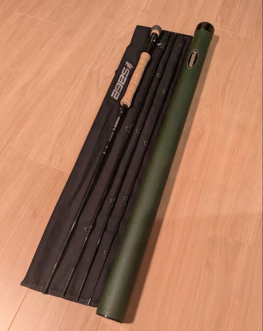 SAGE Fly Rod X 696-4 (9’6″ #6) KonneticHD Technology Aluminium Rod Case Used