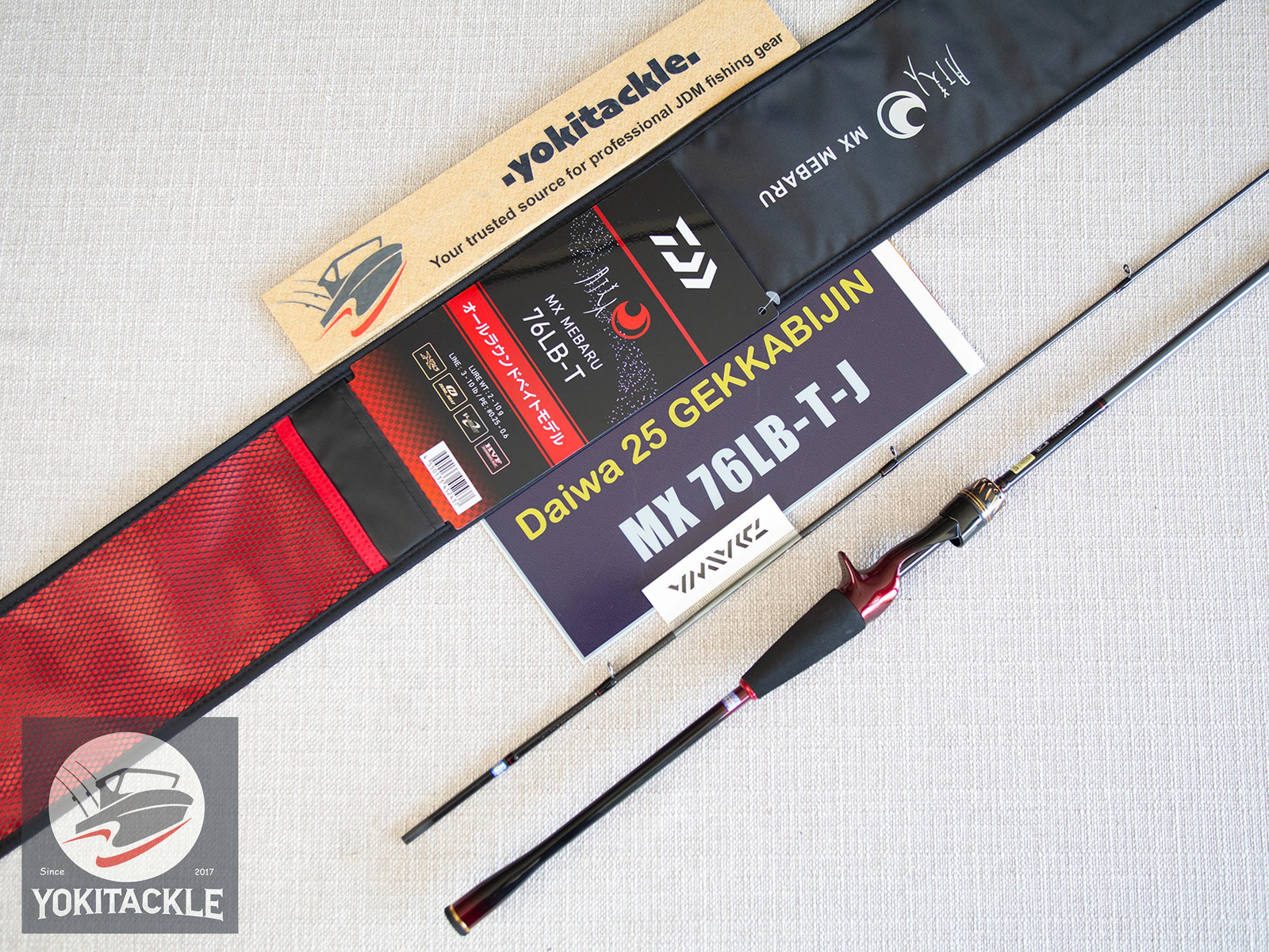 Daiwa 25 GEKKABIJIN MX 76LB-T-J Moonlight Beauty Baitcasting Rod