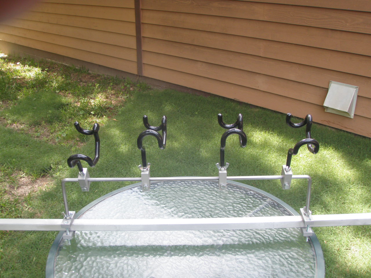 Fishing Rod Holders for Pontoon Rails Drill No Holes Adjust to any Angle