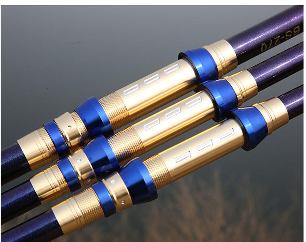 Portable Spinning Fishing Rods Carbon Fiber Travel Sea Pole Rock 2.1M-3.6M Rods