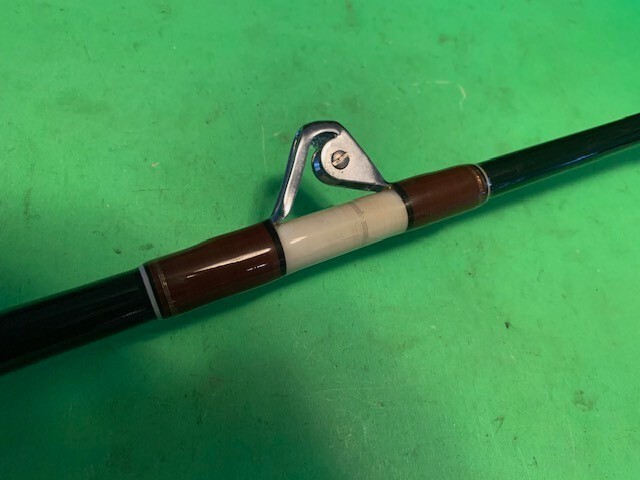 CUSTOM BUILT 6 FOOT 3 INCH 50 TO 100 POUND CLASS FISHING ROD AFTCO PERFECTION