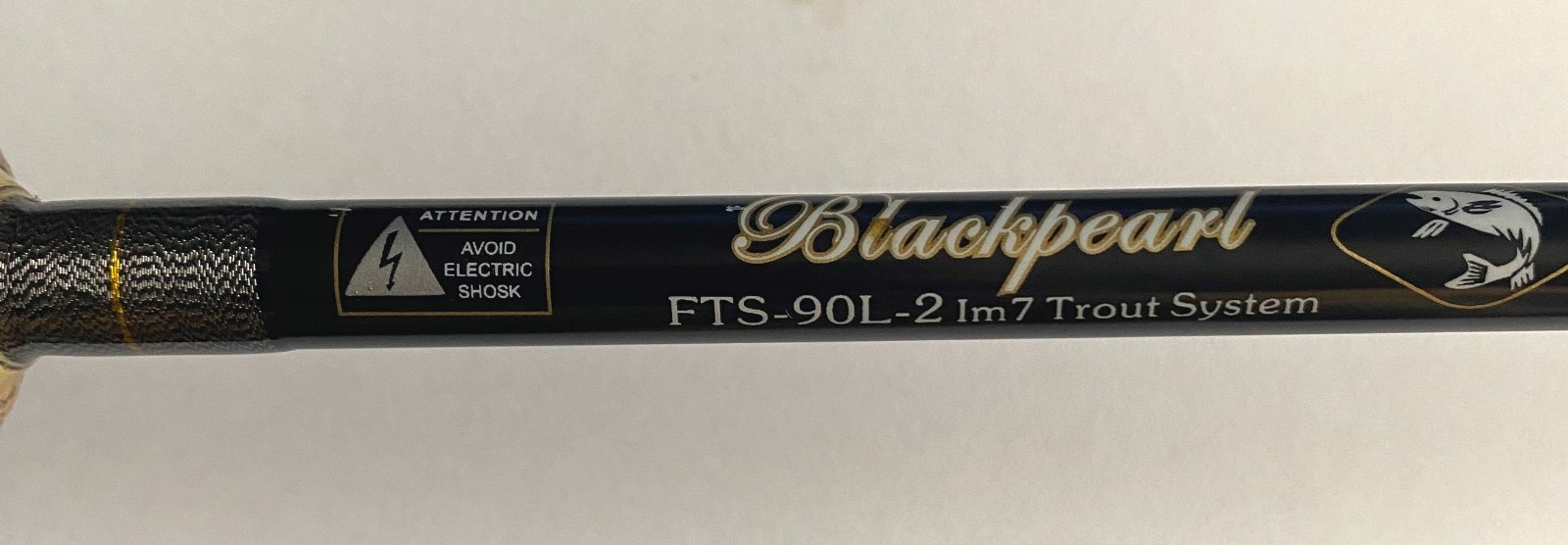 High modulus Graphite Trout Spin Rod – 2 section 9’0″ – Light Guides -New