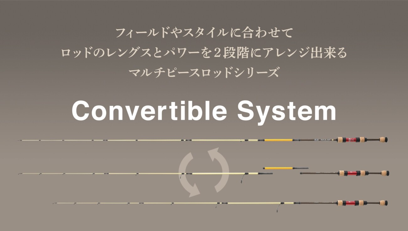 JACKALL RGM spec.5 58/62S Convertible System multi-piece rod Choose Color