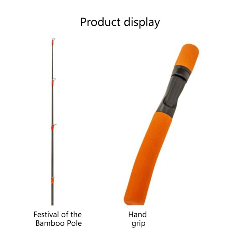 Double Adjustable Winter Ice Fishing Rod Lightweight EVA Handle for Cold Weather