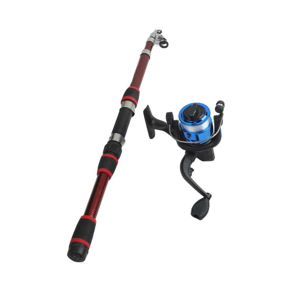 Telescopic Fishing Rod and Reel For Combo Full Kit with Gear Set Lightweight