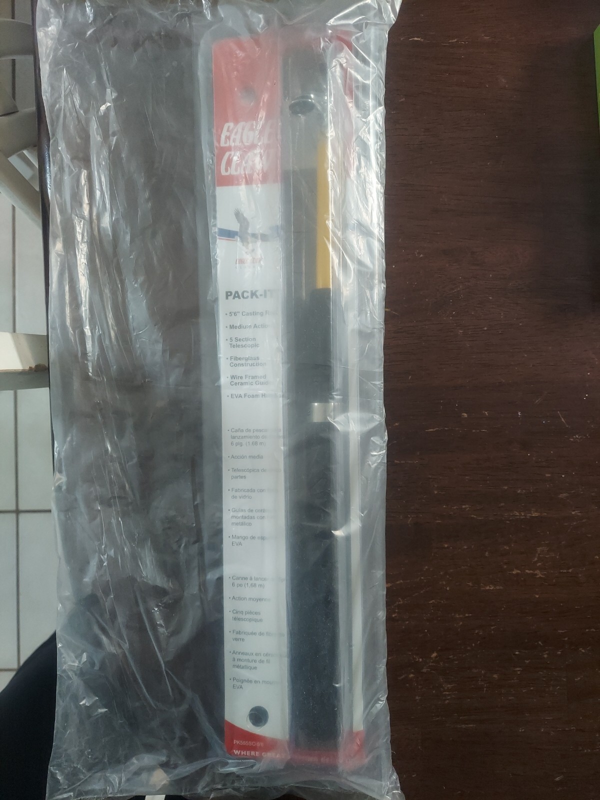 Eagle Claw Fishing Telescopic 5’6″ Pack-It Spincast Rod–Travel/Camp/Backpacking