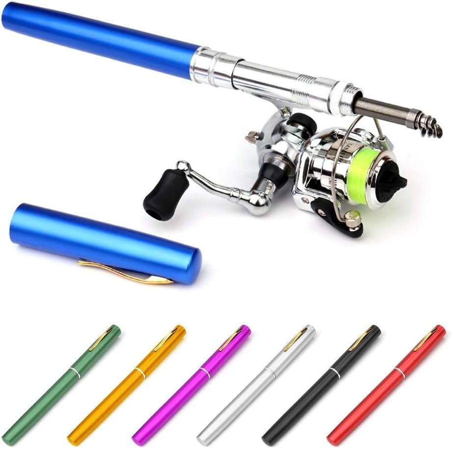 Compact 39-Inch Fishing Pole with Comfortable EVA Handle & Smooth Spinning Reel