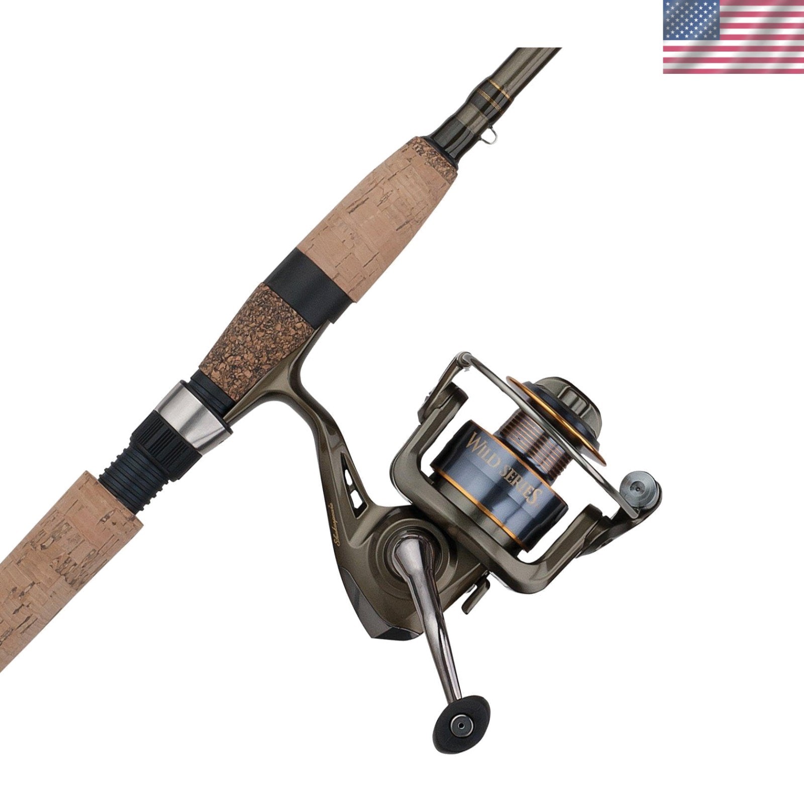 9′ Medium Light Fishing Rod & Reel Combo with 4+1 Bearing System for Steelhead