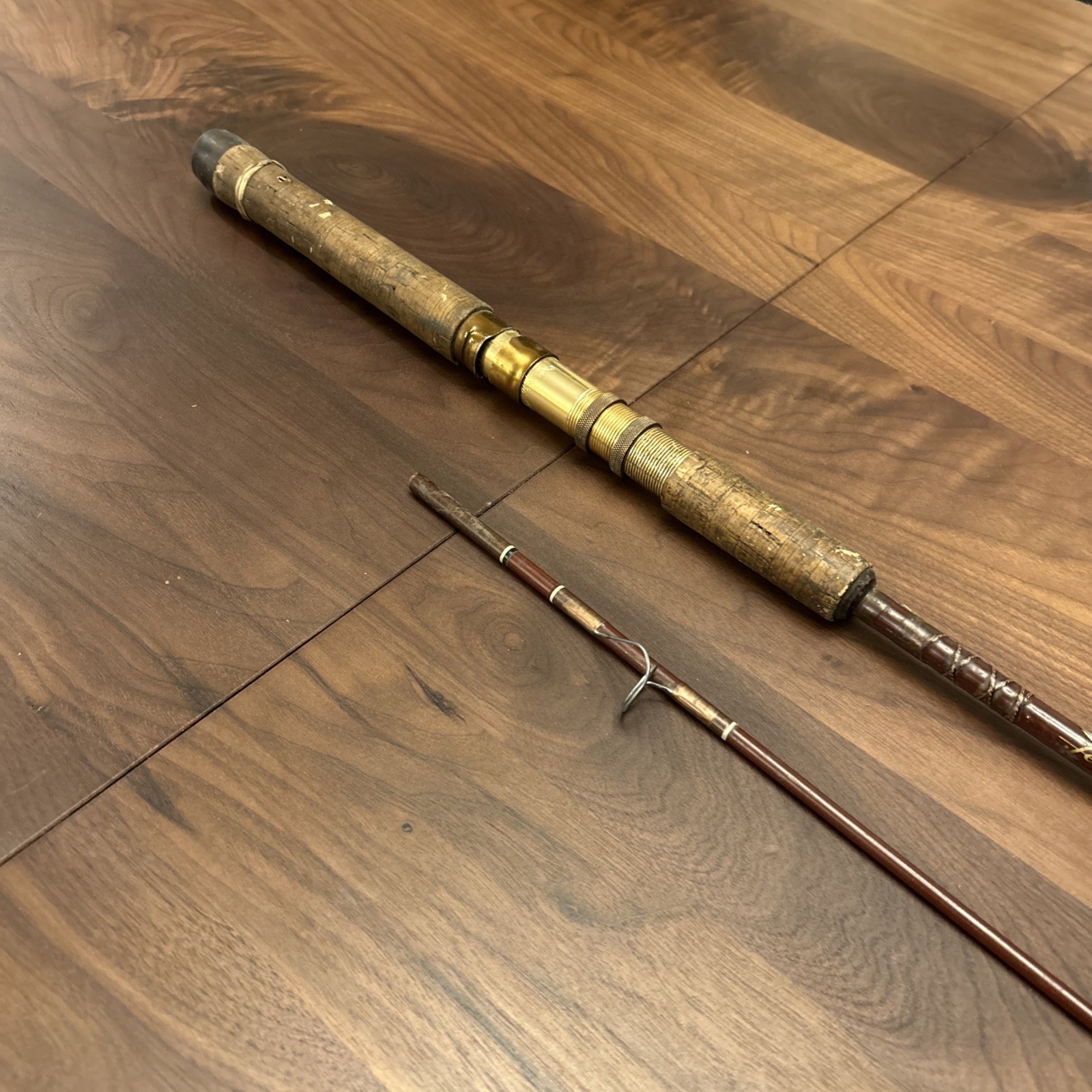 Vintage FENWICK Feralite FS65 Spinning 6’6″ Rod- USA- 3-6 lb test L7 Broken Tip