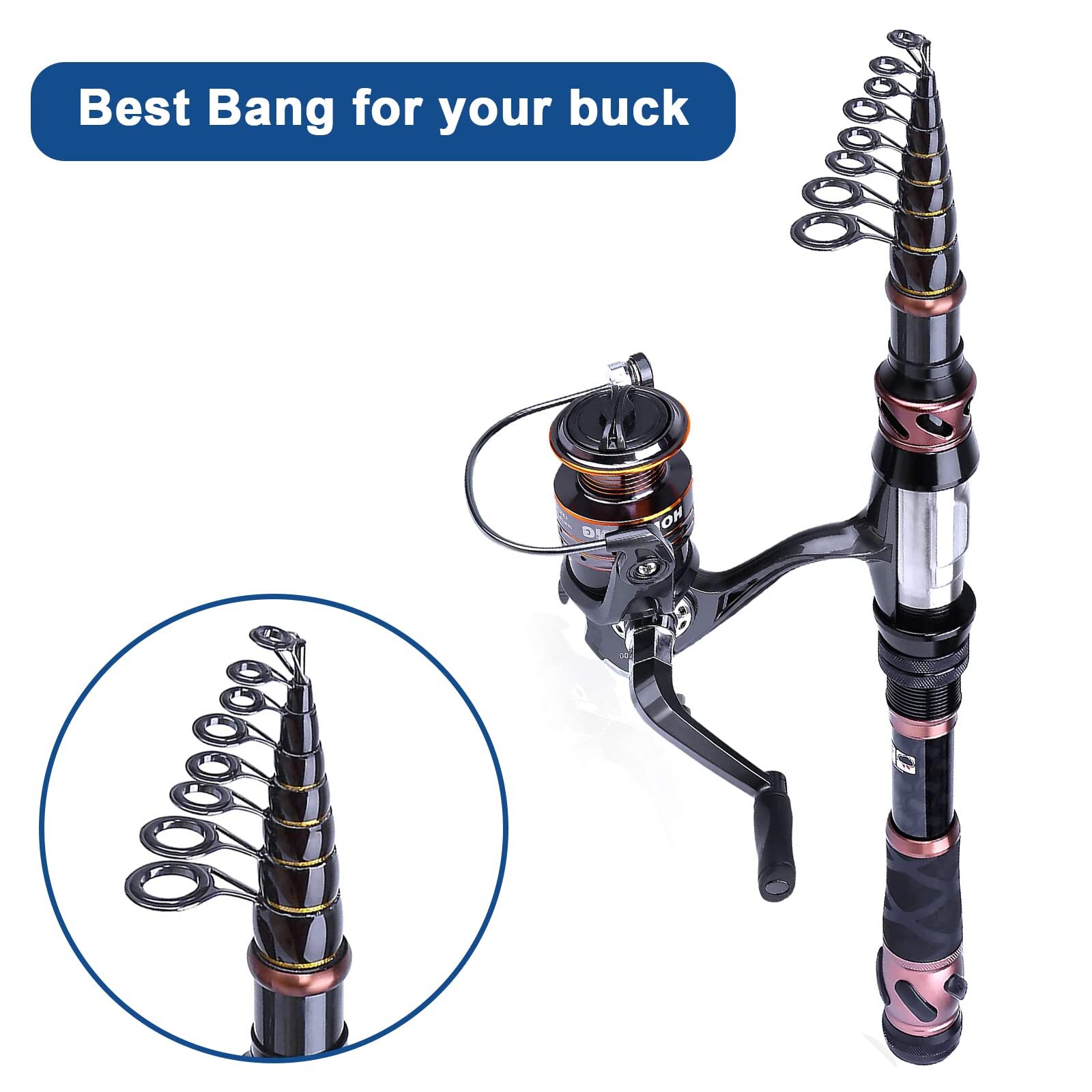 Fishing Rod Repair Kit, Single Leg Fishing Rod Guides Rings,Stainless Steel Rod