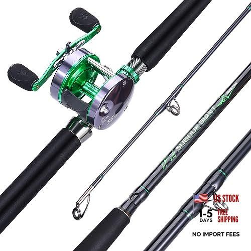 Catfish & Saltwater Surf Combo – 2-Piece Medium Heavy Casting Rod with Disc