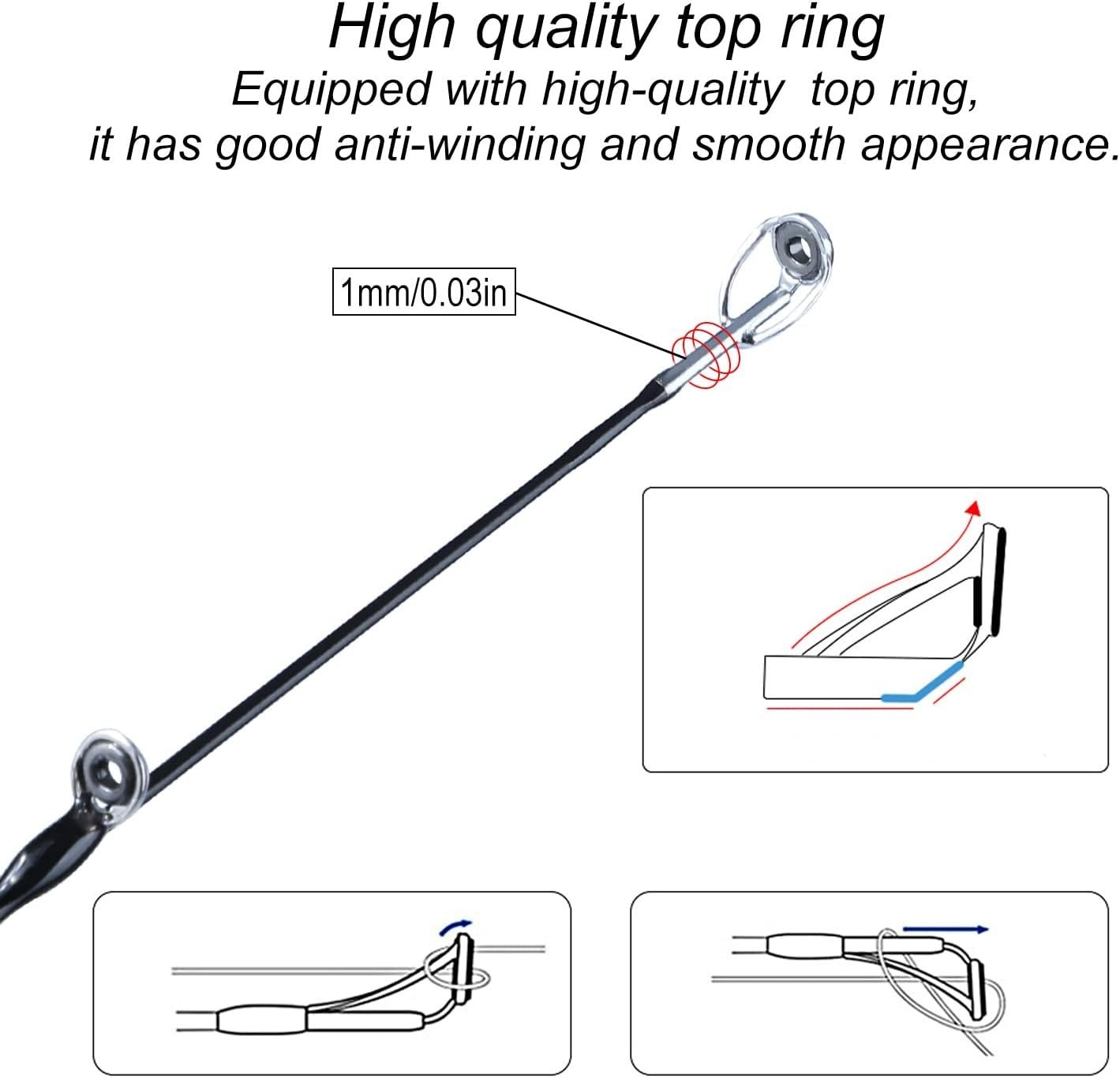6ft Ultra-Sensitive Carbon Spinning Rod with EVA Grip – Perfect for Trout