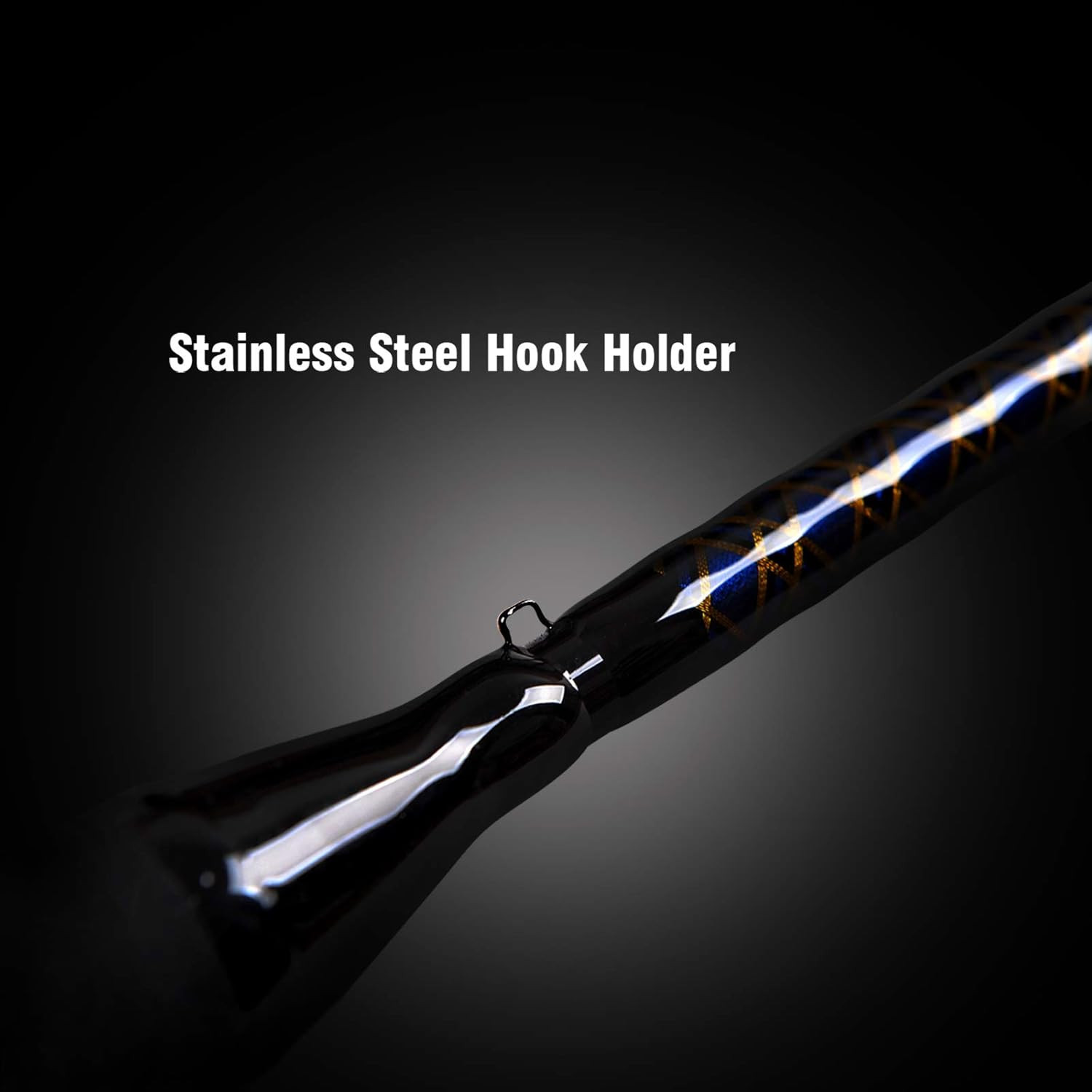 1-Piece Saltwater Offshore Trolling Rod Conventional Boat Rod Carbon Fishing Pol