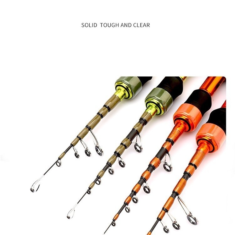 Travel Spinning Rod 5ft 5.6ft 2-6lb Telescopic Casting Rod Carbon Trout