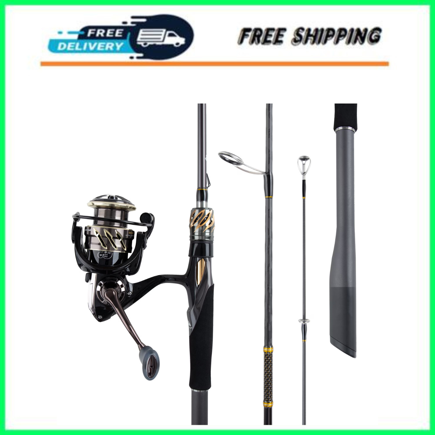 Ozark Trail GS-X Limited Spinning Combo 6’6″ MH Rod 4000 Reel