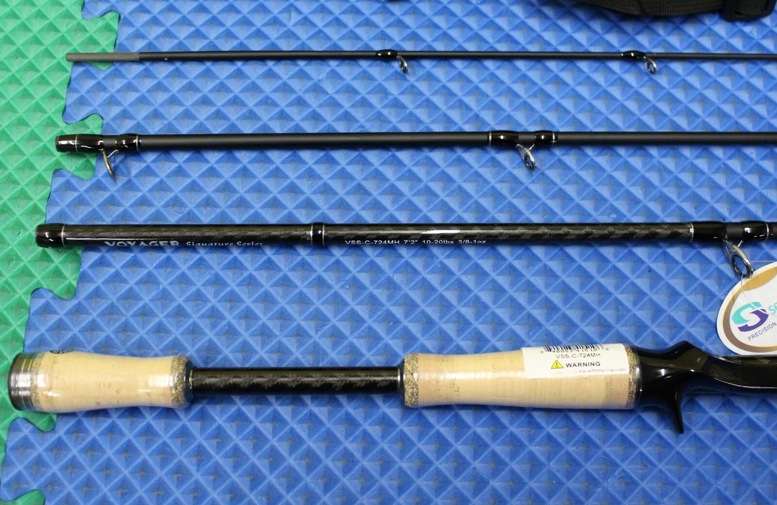 Okuma Voyager Signature Freshwater Rod 7′ 2″ MH 4-Pc W/Soft Case VSS-C-724MH
