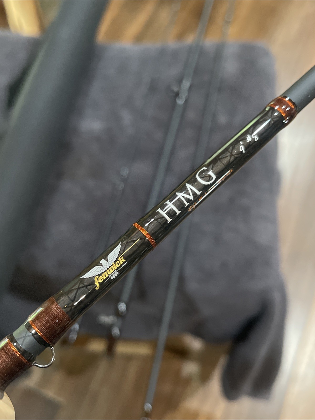 Fenwick HMG 9ft 8 Weight 4 Pc. Fly Rod. Never Used.