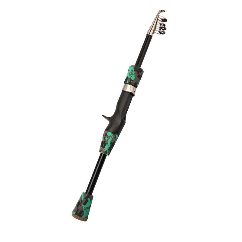 Dr.Fish Fishing Rod Casting Rod Fiberglass Pole 1.3 1.5 1.8M Telescopic Portable