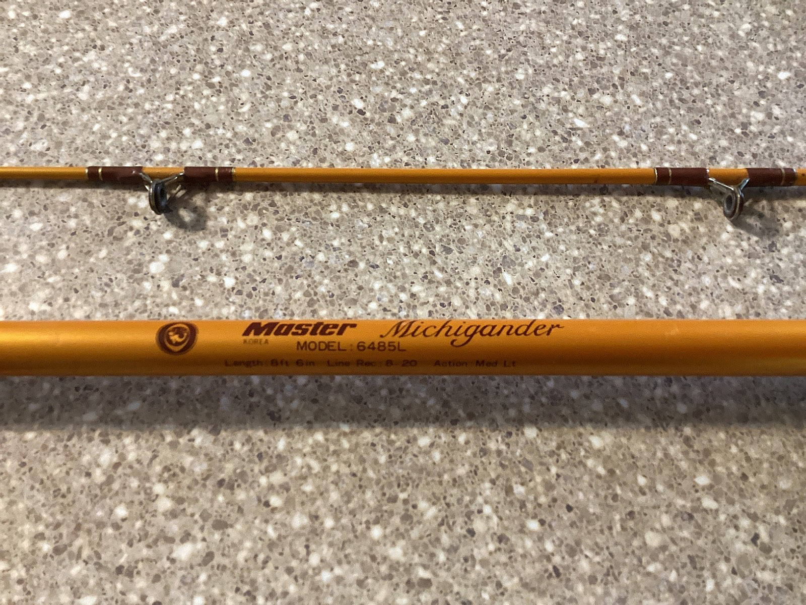 Vintage MASTER MICHIGANDER Series MODEL 6485 Spinning Rod 2 pcs. & 8’6”-VG