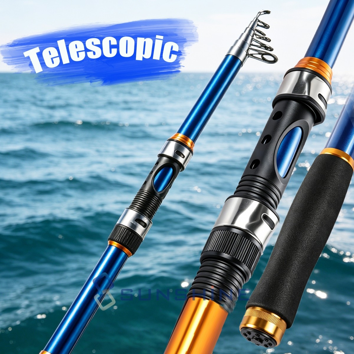 Retractable Fishing Rod Ultra-Light Carbon Fiber, Portable, Adjustable Length