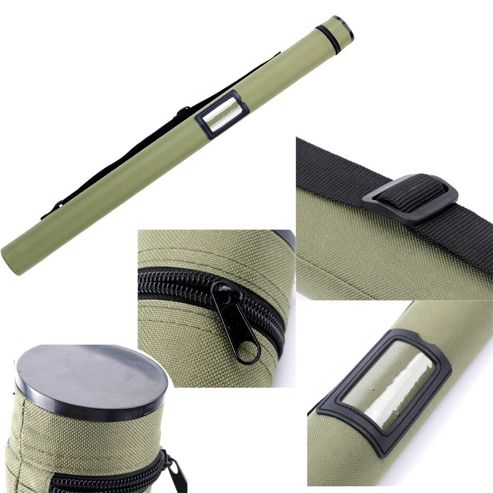 Fly Fishing Rod Tube Cordura/Carbon/Aluminum Rod Case For 9FT/10FT 4Sec Rods