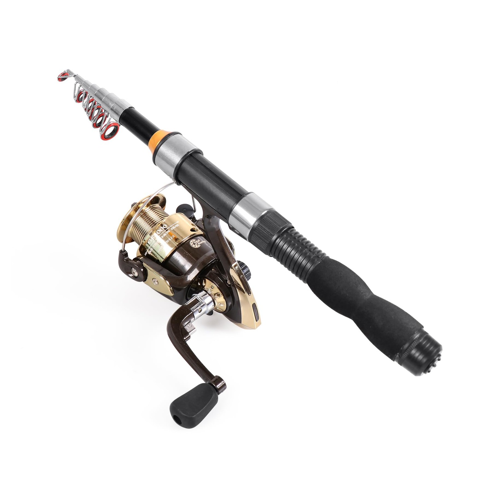 Restcloud Telescopic Collapsible Fishing Rod – Small Extendable Saltwater And