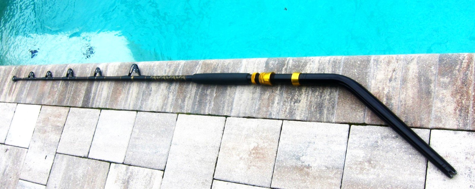 Vintage Big-Game Trolling Rod: BIG-FOOT AFTCO Roller Guide:7’6″;180-340lb-USED!!