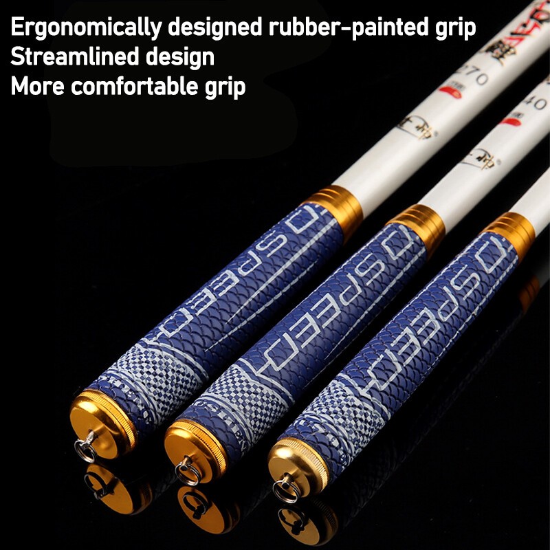 1.5M-5.4M Mini Spinning Fishing Rod Telescopic Carbon Fiber Fishing Pole