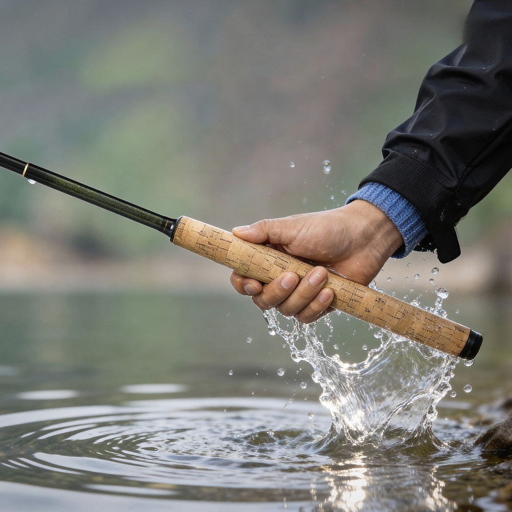 Tenkara Fly Rod 44-350cm Carbon Fiber Portable Stream Fishing Rod for Beginners