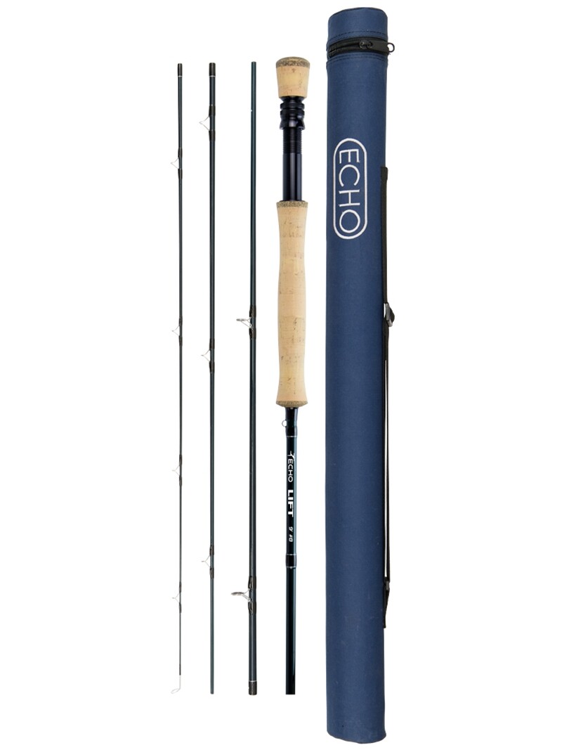 ECHO LIFT 790-4 9′ #7 WEIGHT 4 PIECE FLY ROD–NEW, FREE SHIPPING
