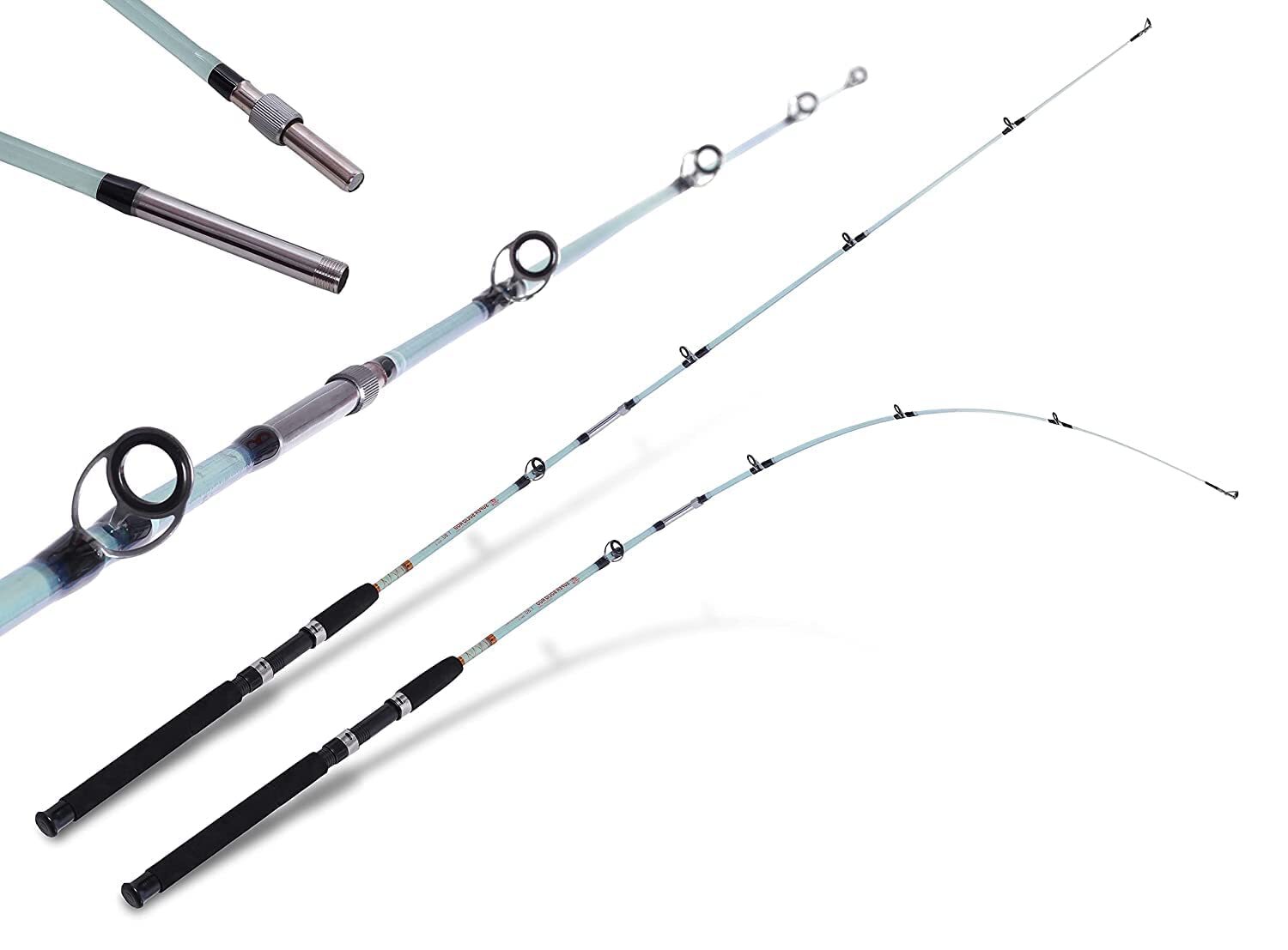 HELLARO Kingfisher Super Solid Glass Fiber Unbreakable Spinning Fishing Rod(6FT)