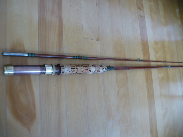 Vintage Fly Fishing Rod Thomassin 1st Gen, Fiberglass made in Canada great fish