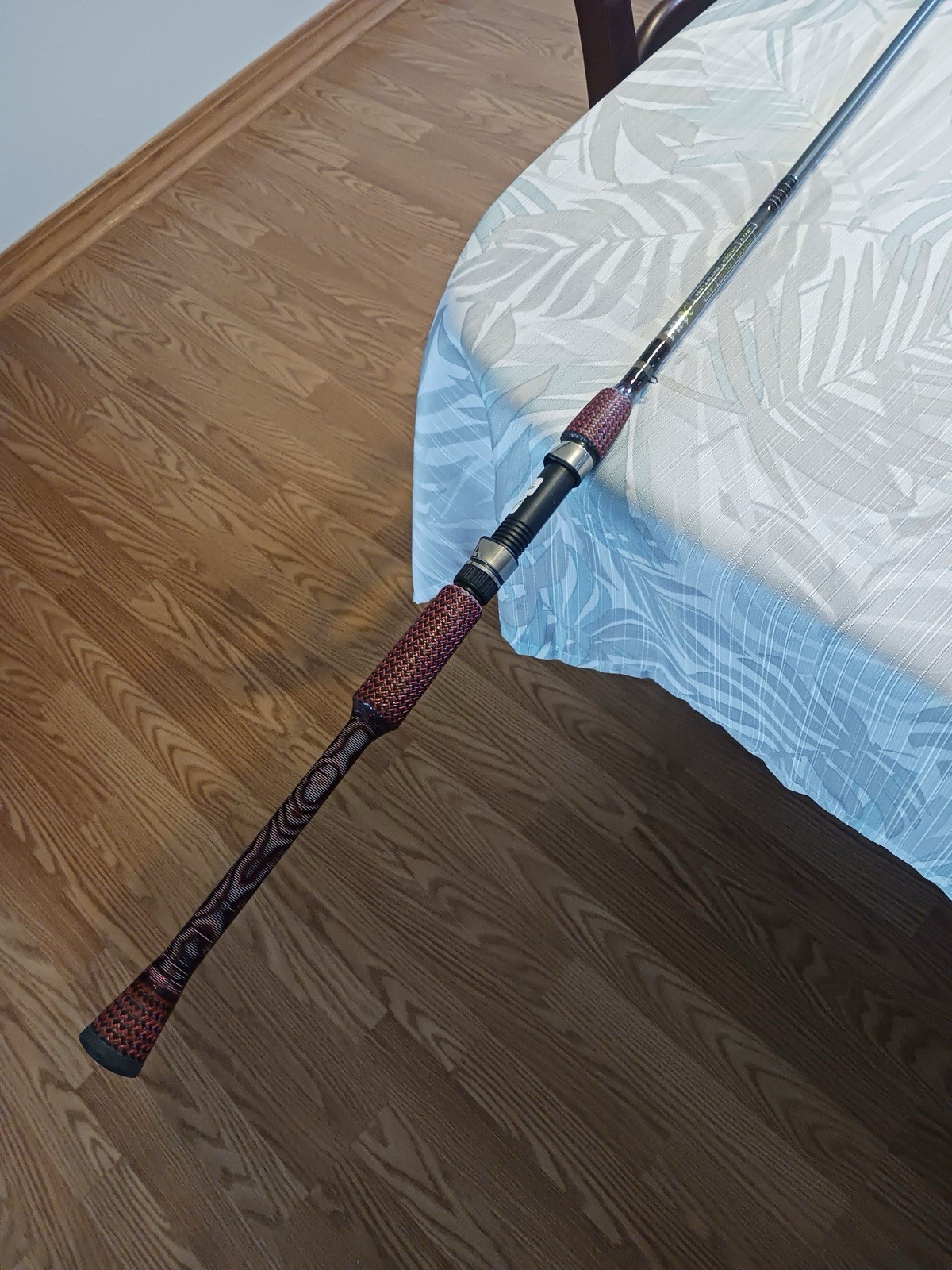 New Custom Built 6’ 9” Medium Casting Rod With Custom Red Grip