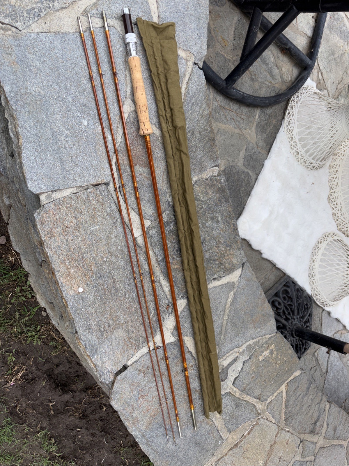SCARFFENBERG – Rodmaker 3 piece 2 tips 9 ‘6″ Split Bamboo Fly rod