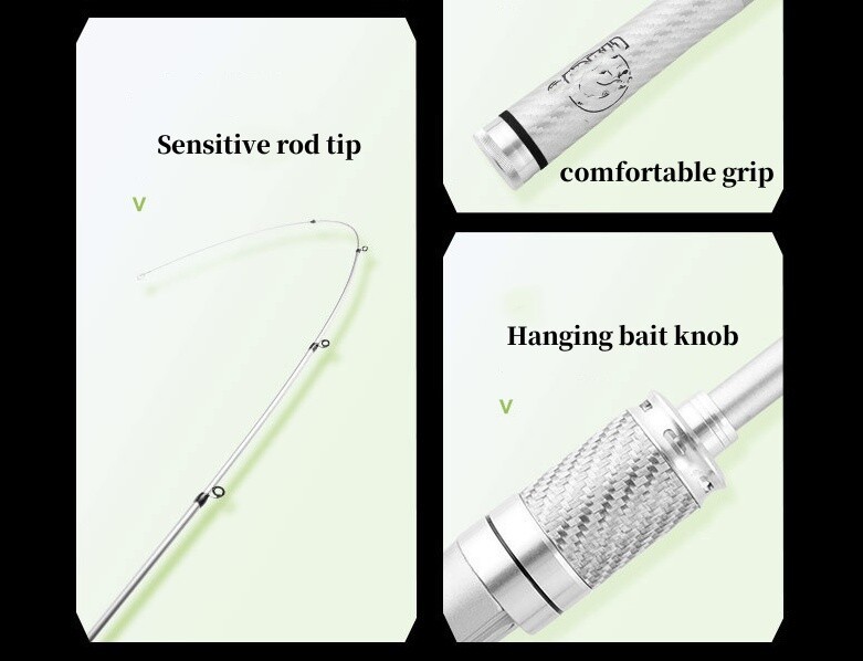 Telescopic Fishing Rod Carbon Fiber Rod Travel Stream Pole Lure Weight 1-10g Rod