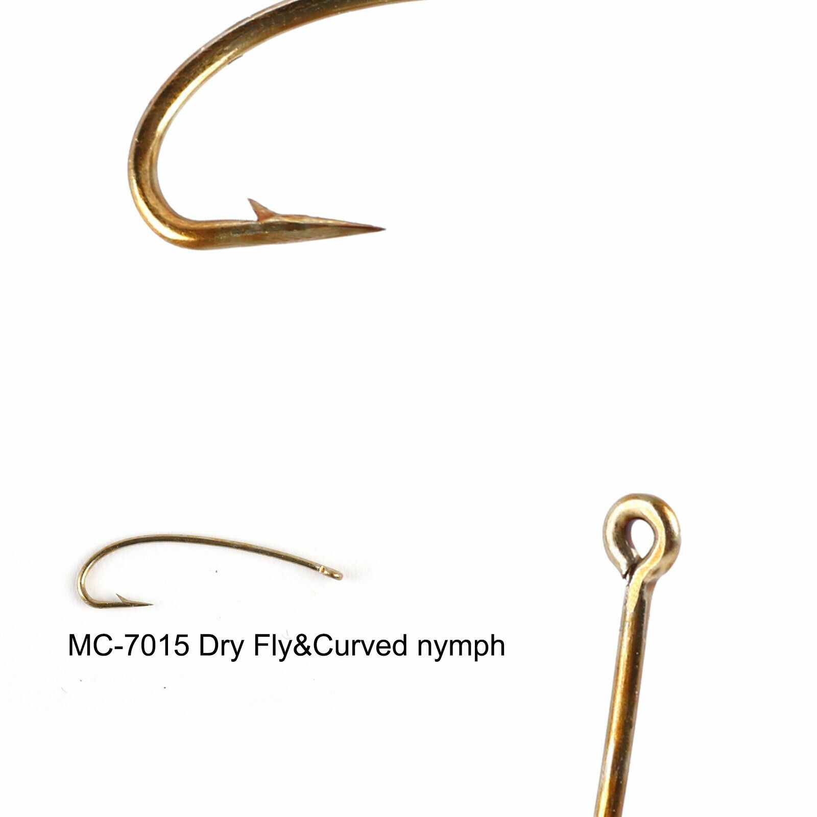 100pcs Fly Tying Hooks Dry&Wet&Nymph&Streamer&Shrimp Hooks 4# – 22#