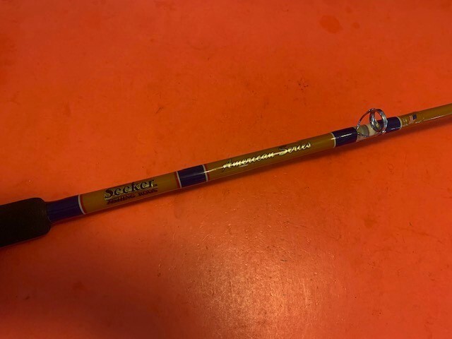 SEEKER AMERICAN SERIES 6 FOOT 20 TO 50 POUND RATED CONVENTIONAL FISHING ROD
