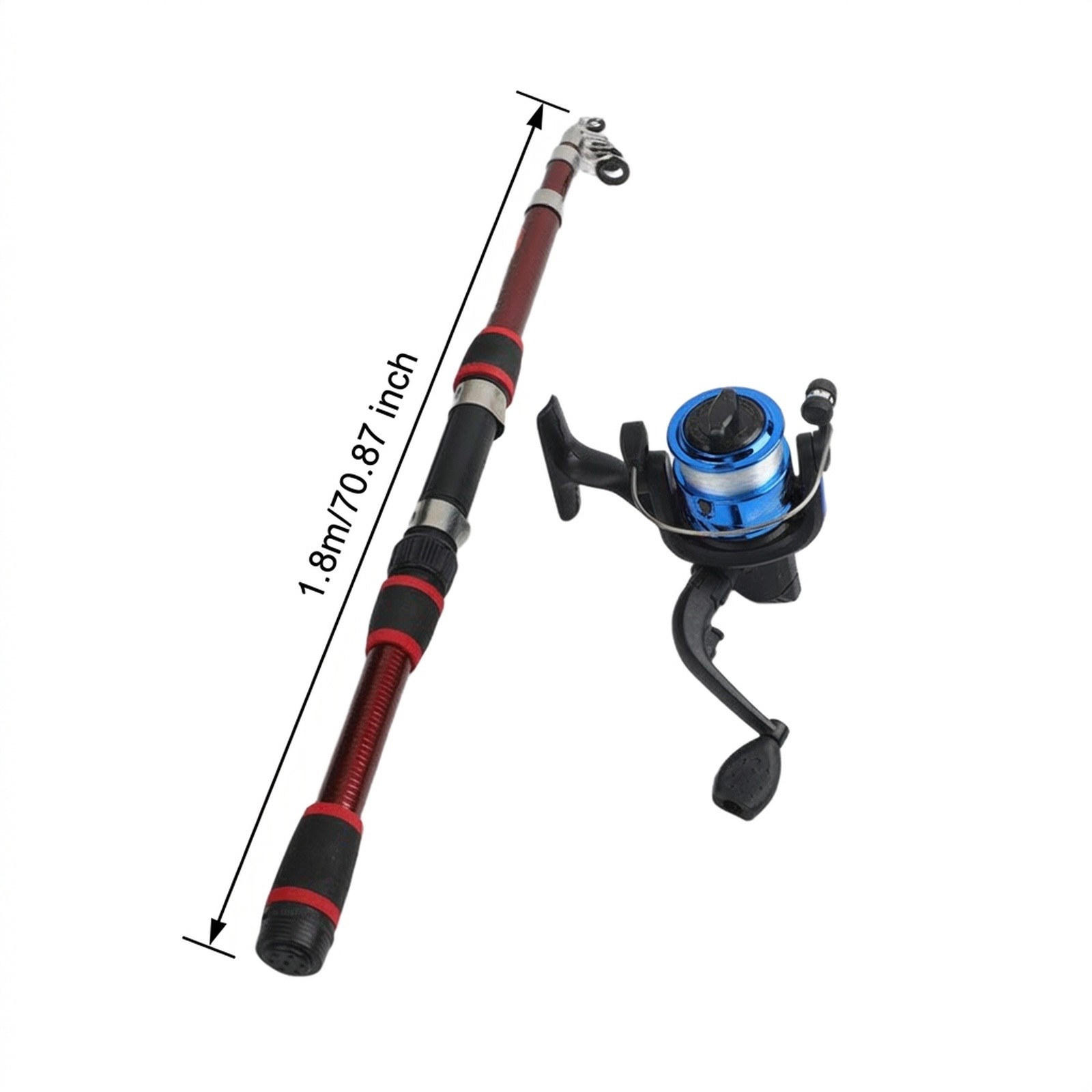 Complete Fishing Rod For Combo Telescopic Carbon Fiber 18 Meter Reel Gear Set