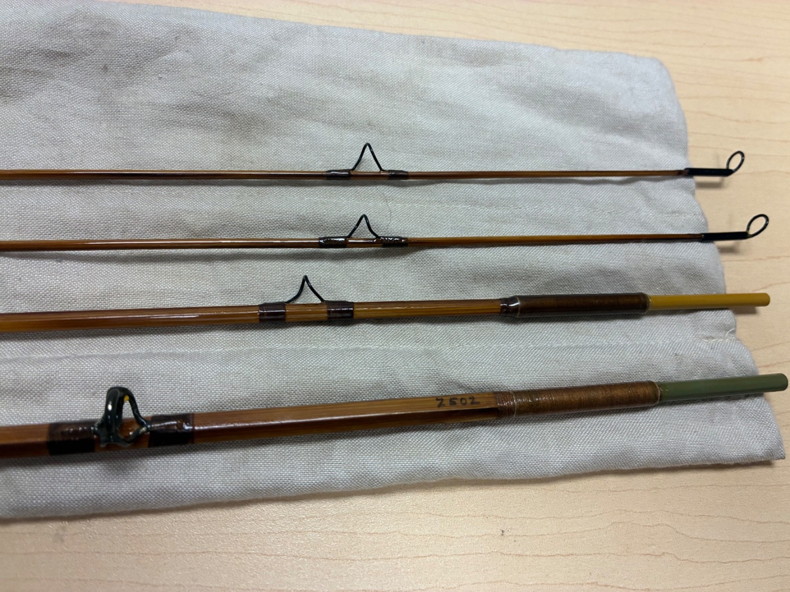 Stone Rod Company Bamboo Fly Fishing Rod 6’10” 4 wt. 3 Piece Extra Tip