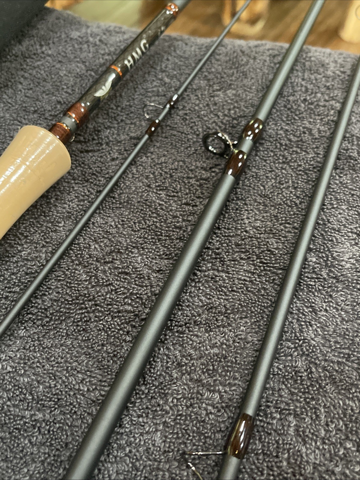 Fenwick HMG 9ft 8 Weight 4 Pc. Fly Rod. Never Used.