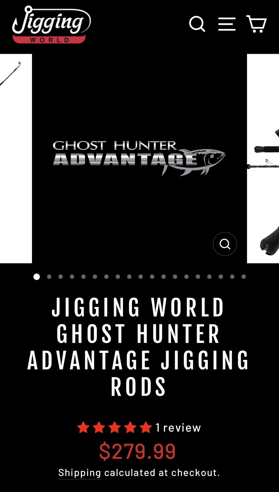 Jigging World Ghost Hunter Advantage 250S Spinning Rod 5’8” PE2-4 100-250g