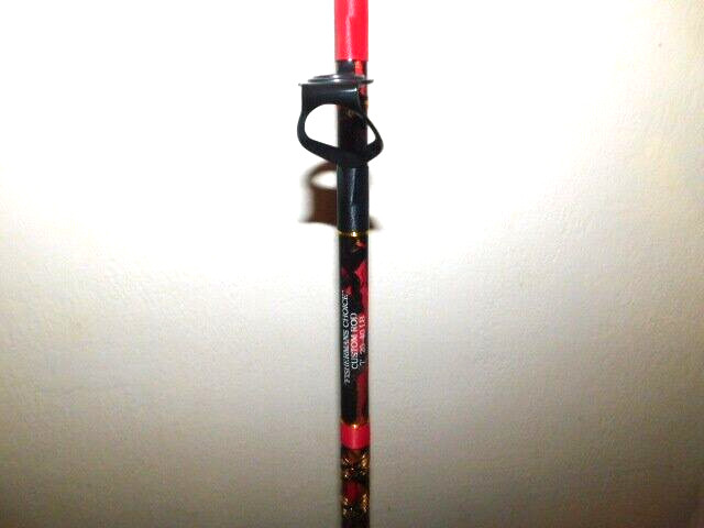 CUSTOM CONVENTIONAL BOAT ROD 7′ 40-80 LB RED, GOLD, BLACK MARBLE TURBOS NEW